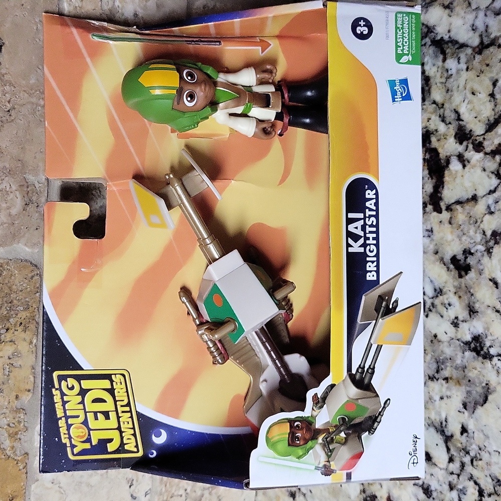 Star Wars Young Jedi Adventures Kai  Brightstar & Speeder Bike